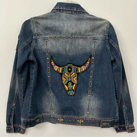 NWT Delia*s Blue embroidered button jacket size Small - Picture 7 of 10